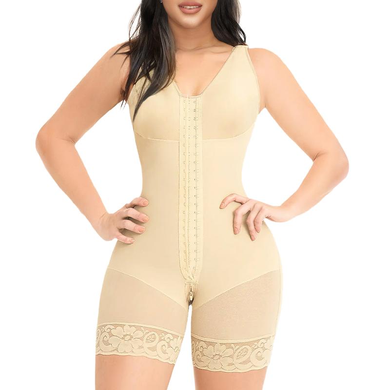 Fajas Colombianas Bodysuit with Zipper & Buckle