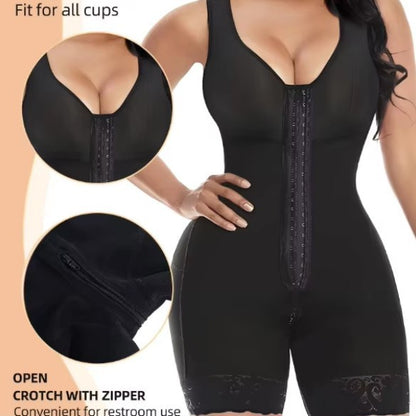 Fajas Colombianas Bodysuit with Zipper & Buckle