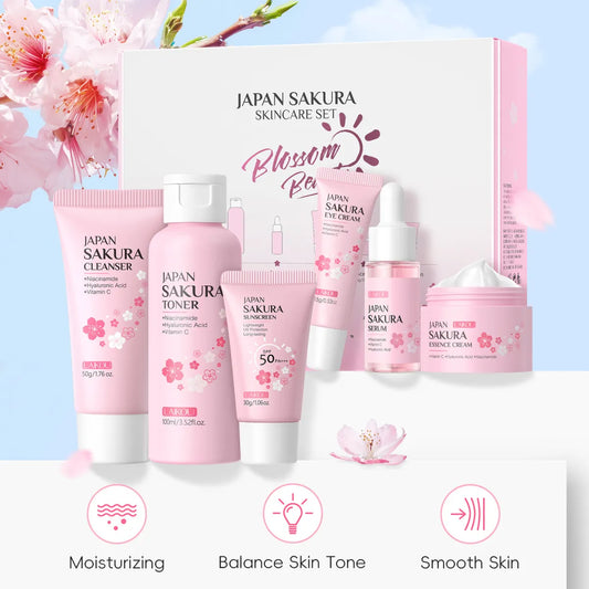 Cherry Blossom Skin Care Six-piece Set