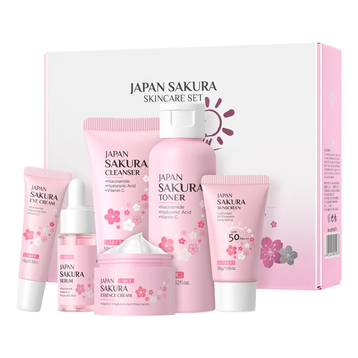 Cherry Blossom Skin Care Six-piece Set