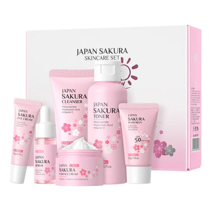 Cherry Blossom Skin Care Six-piece Set