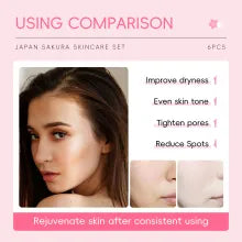Cherry Blossom Skin Care Six-piece Set