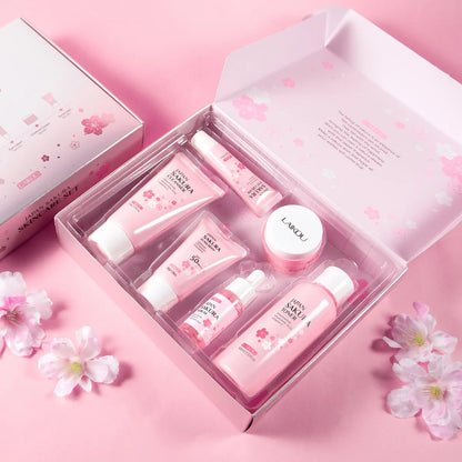 Cherry Blossom Skin Care Six-piece Set