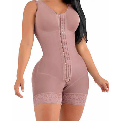 Fajas Colombianas Bodysuit with Zipper & Buckle
