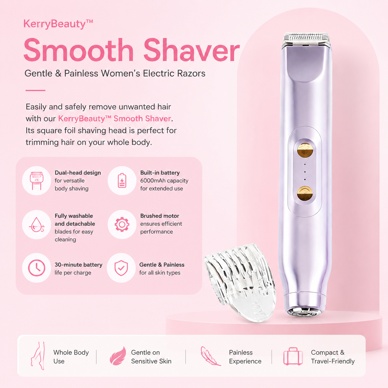 2 In 1 KeryBeauty™  Dual Head Smooth Shaver