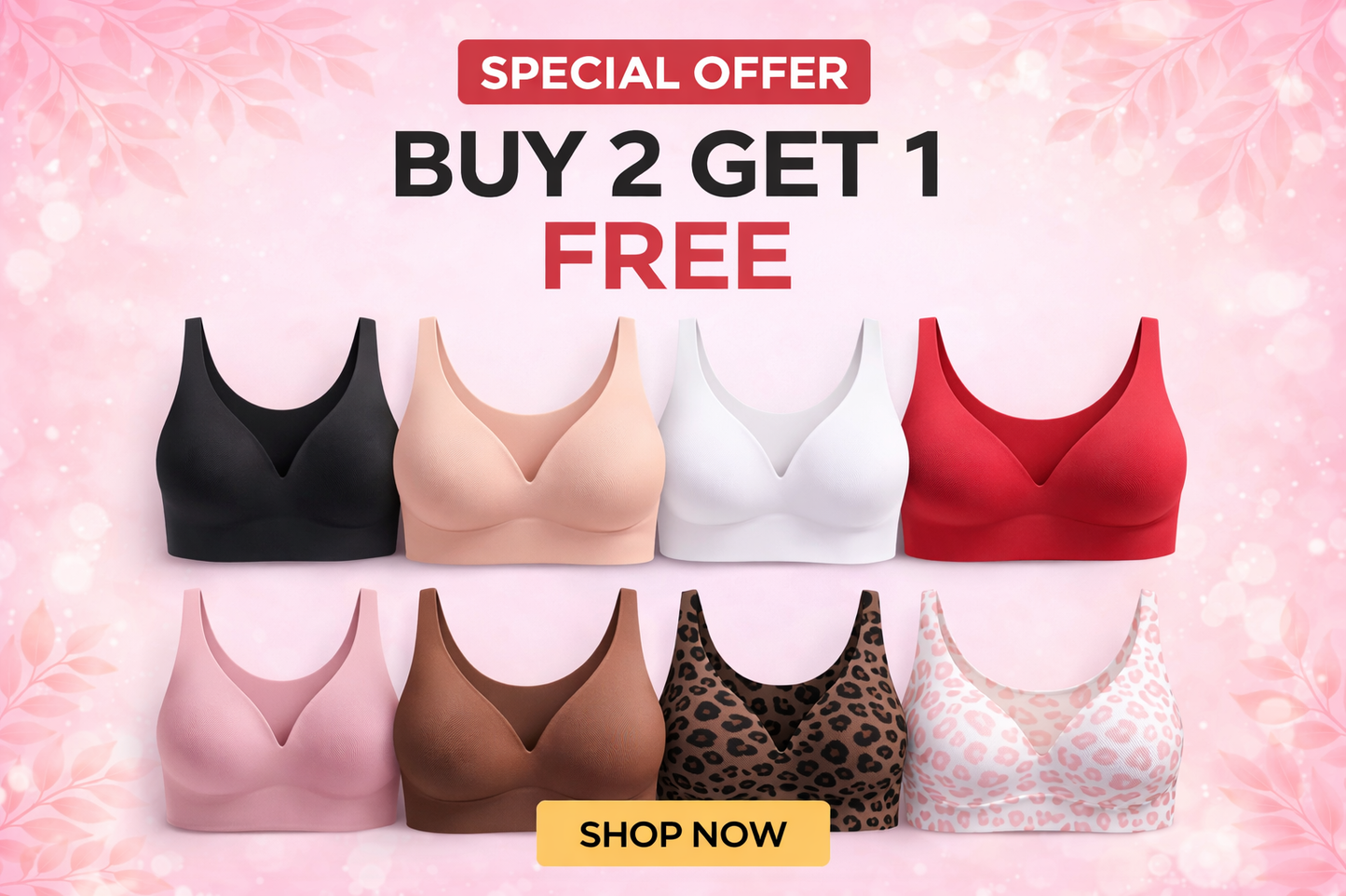 Jelly Wireless Comfortable Bra